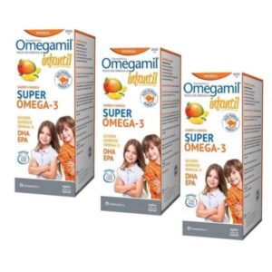 Omegamil Infantil Xarope Manga Pack 3 x 200 ml Farmodiética