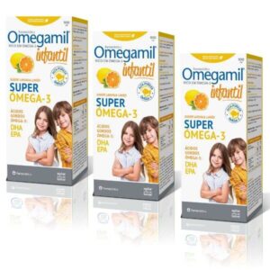 Omegamil Infantil Xarope Laranja/Limão Pack 3 x 100 ml Farmodiética