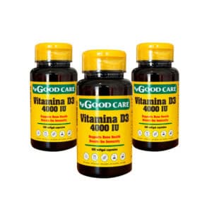 Vitamina D3 4000IU Pack 3 x 100 Comprimidos - Good Care