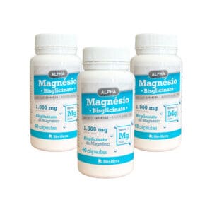 Magnésio Bisglicinato Pack 3 x 60 Cápsulas Biohera