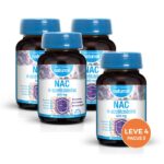 NAC N- Acetilcisteina 600mg 60 Comprimidos Naturmil Leve 4 Pague 3