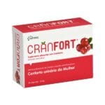 Suplemento alimentar Cranfort 30 cápsulas Natiris com extrato de cranberry para o conforto urinário feminino.