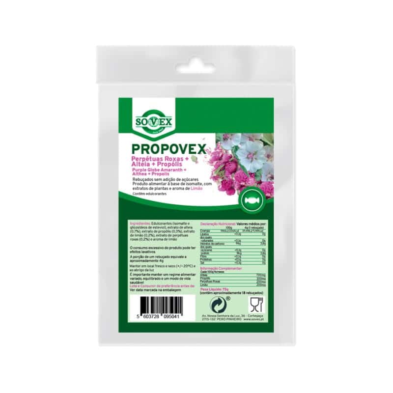Propovex Rebuçados Perpétuas Roxas+Alteia+Propólis