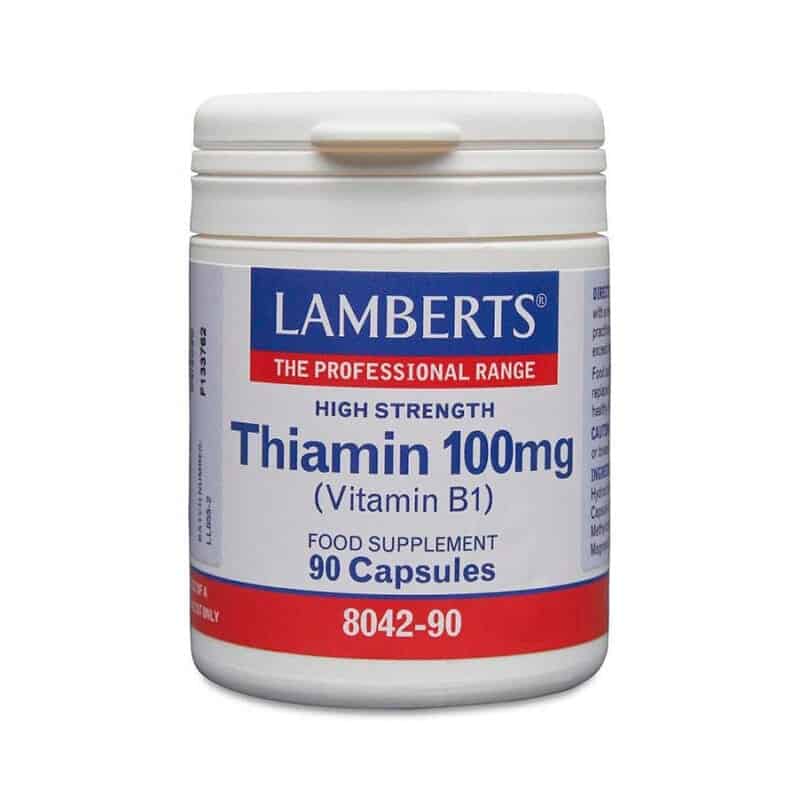 Tiamina (Vitamina B1) 100 Mg 90 Cápsulas Lamberts