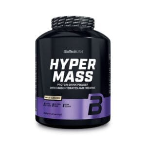 Suplemento para ganho de massa muscular com 30% de proteína, 59% de hidratos de carbono e 3,25g de creatina monohidratada por dose. Sem adição de açúcares, elevado teor de fibra e sem glúten. Ideal para complementar a ingestão calórica necessária ao crescimento muscular.