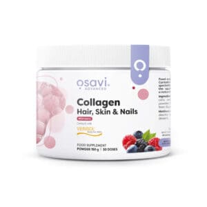 Suplemento alimentar em pó com peptídeos de colagénio VERISOL®, enriquecido com vitamina C. Promove a saúde da pele, cabelo e unhas, contribuindo para a manutenção da elasticidade e firmeza da pele.