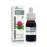 Frasco do Extrato Natural de Cardo Mariano 50ml da Soria Natural, suplemento líquido para suporte hepático e detox natural.