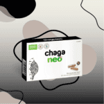 Frasco do Chaga Neo com 60 cápsulas da NeoVital Health, suplemento natural para suporte imunológico e antioxidante.