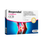 Frasco do RegenDol Colágeno UC-II com 30 comprimidos da Eladiet, suporte avançado para articulações saudáveis.