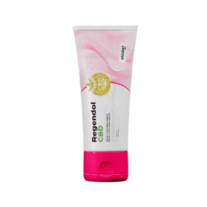 Frasco do RegenDol CBD Creme 200ml da Eladiet, fórmula com CBD para alívio muscular e articular.