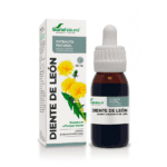 Frasco do Extrato Natural de Dente de Leão 50ml da Soria Natural, suplemento líquido para suporte digestivo e detox natural.