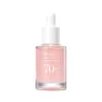 Frasco do Peach 70 Sérum de Niacinamida 30ml da Anua, tratamento facial iluminador com extrato de pêssego e niacinamida.