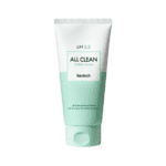 Bisnaga da All Clean Green Espuma 150g da Heimish, limpador facial suave com pH equilibrado para uso diário.