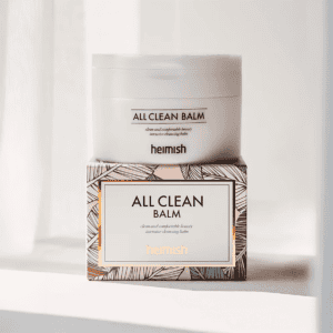 Pote do All Clean Bálsamo 120ml da Heimish, bálsamo de limpeza facial que derrete a maquilhagem e as impurezas.