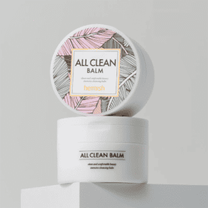 Pote do All Clean Bálsamo 120ml da Heimish, bálsamo de limpeza facial que derrete a maquilhagem e as impurezas.