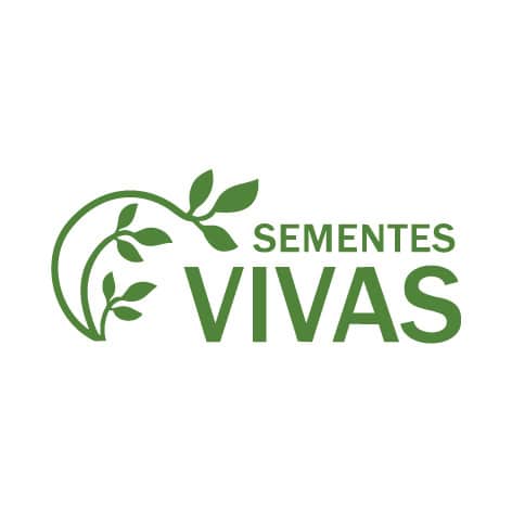 Logo da Sementes Vivas, marca de sementes biológicas e biodinâmicas.