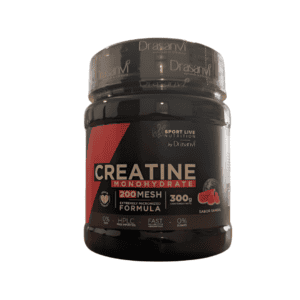 Creatina monohidratada 200 mesh sabor melancia em pó pote 300 gramas Drasanvi