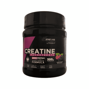 Creatina monohidratada 200 mesh sabor frutos do bosque em pó 300g Drasanvi