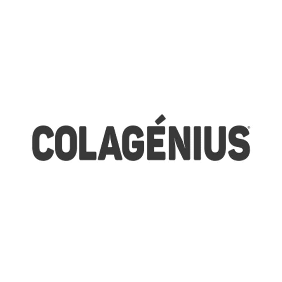 Logo da Colagenius, marca especializada em suplementos de colagénio para pele, cabelo e articulações.