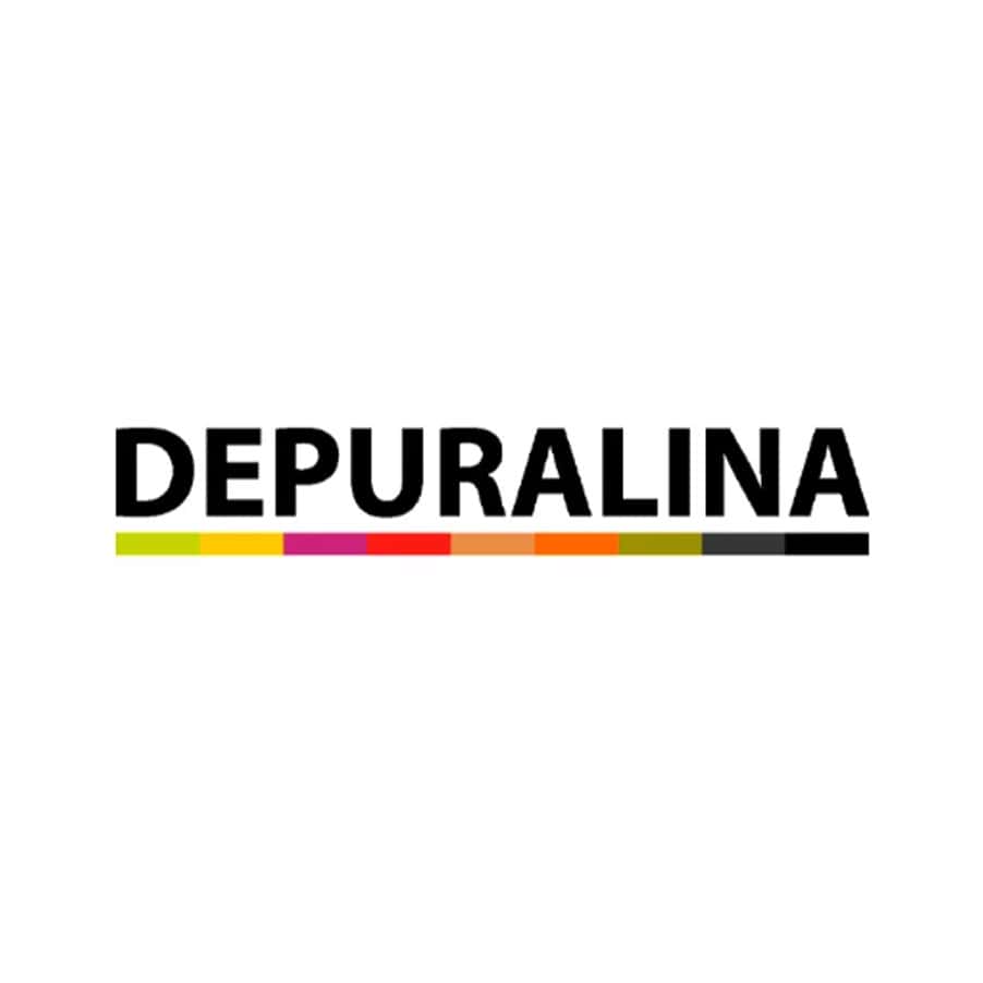 Logo da Depuralina, marca de suplementos para controlo de peso e bem-estar digestivo.