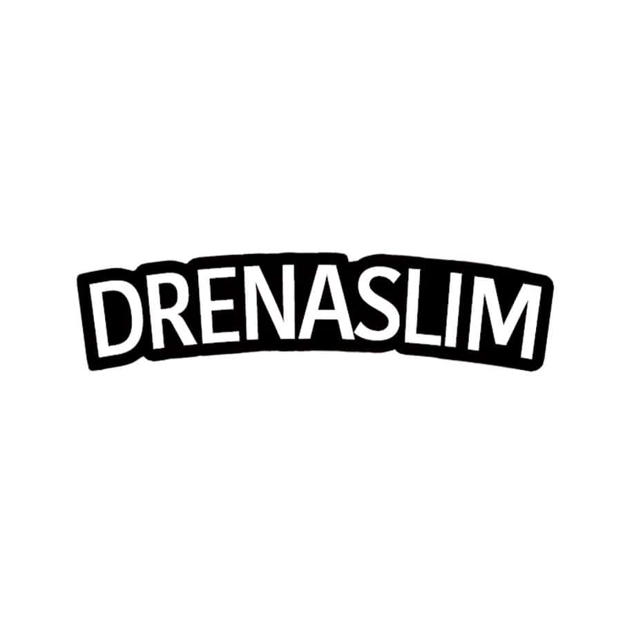 Logo da Drenaslim, marca de suplementos drenantes e de apoio ao controlo de peso.