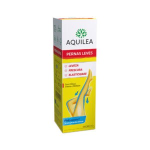 frasco de Aquilea Gases Forte 60 cápsulas, suplemento natural com carvão ativado, funcho e anis para reduzir gases e inchaço abdominal.