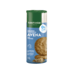 Bolachas integrais de aveia Santiveri em embalagem de 190g, elaboradas com ingredientes naturais e ricas em fibra.